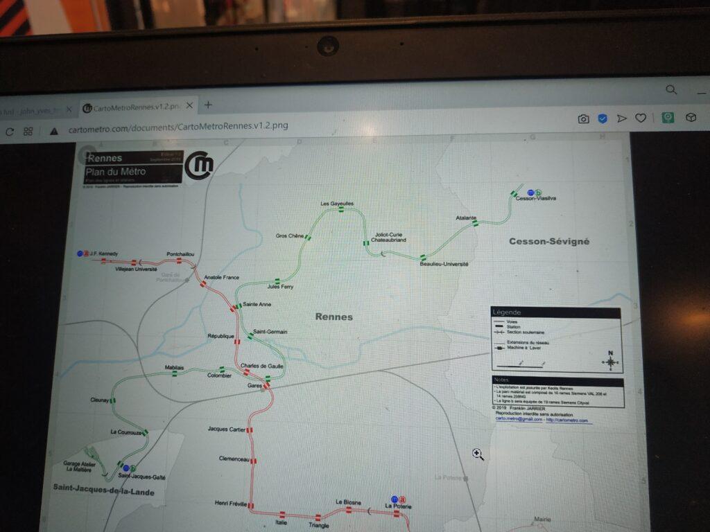 Fransa'da Erasmus 7
Fransa - Rennes Metro Hattı
https://cartometro.com
